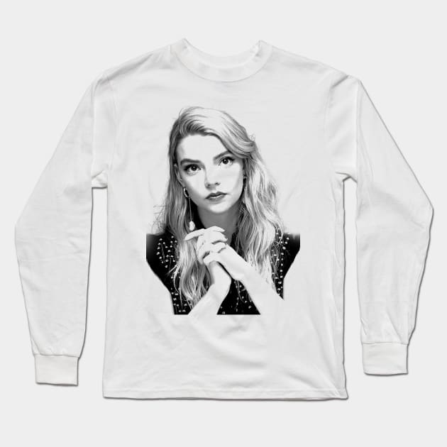 Anya taylor joy vintage Long Sleeve T-Shirt by partikelir.clr